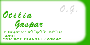 otilia gaspar business card